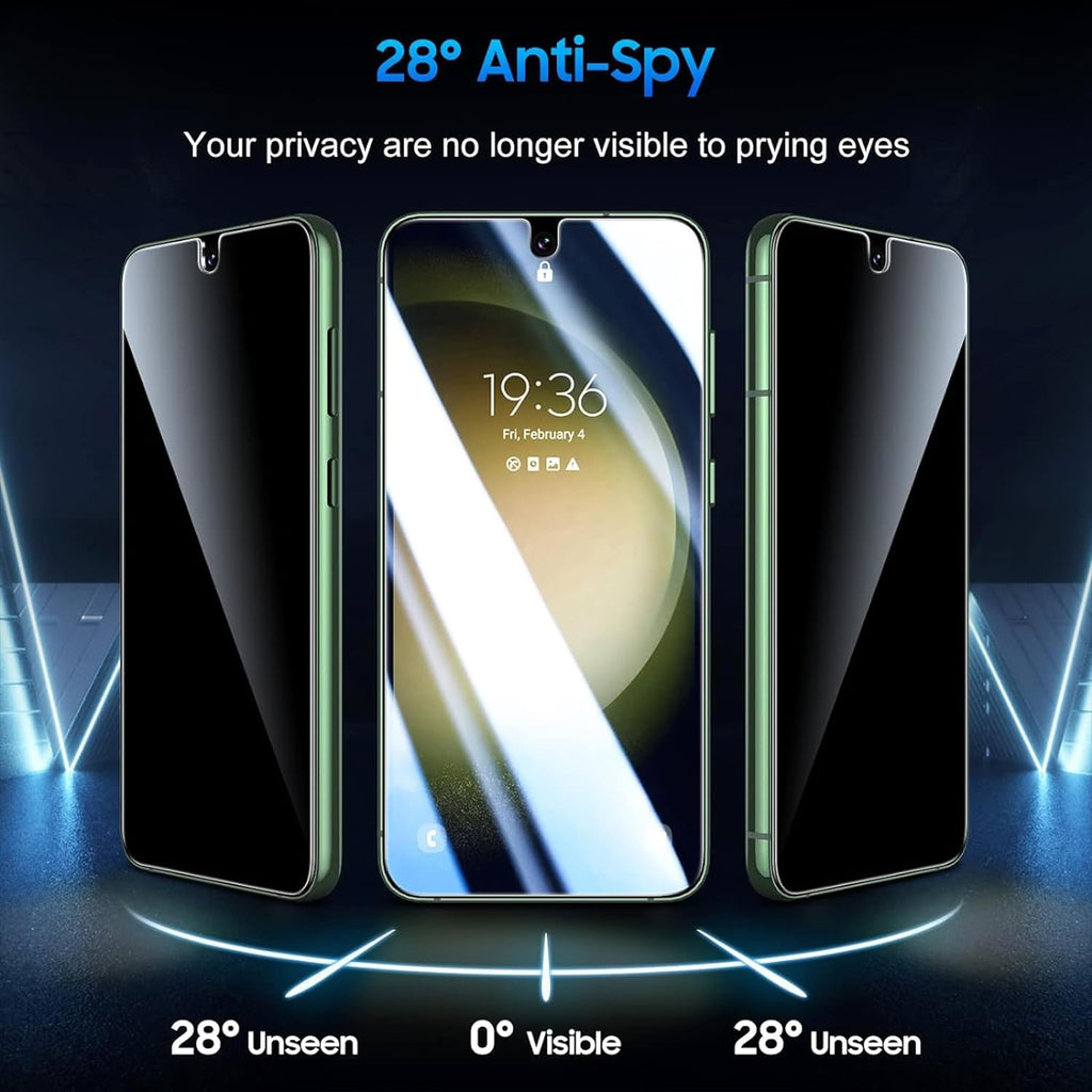 2 Pack Privacy Screen Protector,  Anti-Peep Anti-Spy Fingerprint Works TPU Film  - AW2V46 2069-2