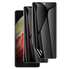 Load image into Gallery viewer, 2 Pack Privacy Screen Protector,  Anti-Peep Anti-Spy Fingerprint Works TPU Film  - AW2V47 2070-1