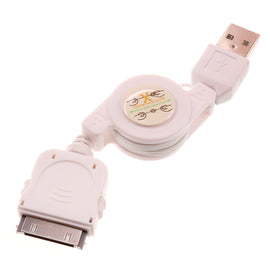 Retractable USB Cable,  Data Cord Charge and Sync  Charger Power Wire  - AWC58 2243-1
