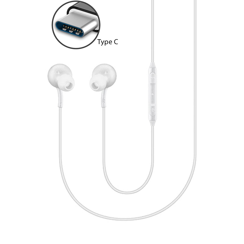 TYPE-C Earphones,  Headset  w Mic   USB-C Earbuds  Headphones  - AWXG60 2085-2