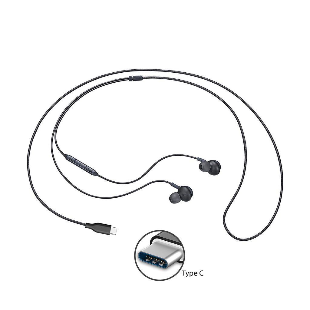 TYPE-C Earphones,  Headset w Mic Headphones  USB-C Earbuds   - AWXS91 2084-2