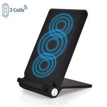 Load image into Gallery viewer, Wireless Charger, 3-Coils Stand Folding 10W Fast - AWK79
