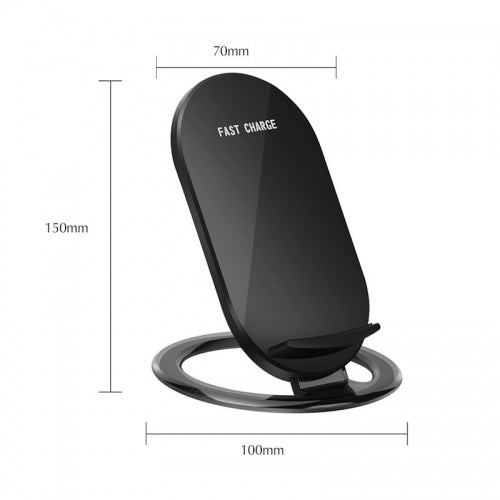 Wireless Charger, 2-Coils Detachable Stand 15W Fast - AWX65