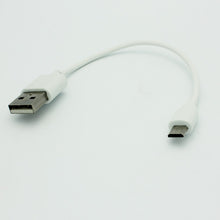 Load image into Gallery viewer, Short USB Cable, Power Cord Charger MicroUSB - AWC25
