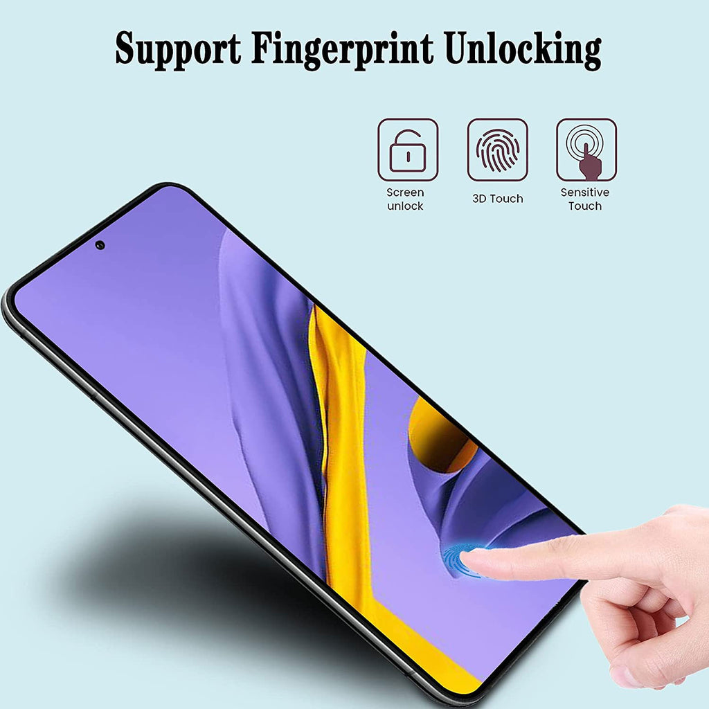 Screen Protector, 9H Hardness (Fingerprint Unlock) Full Cover Tempered Glass - AWY96