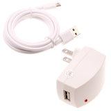 Home Charger, Charging Cord MicroUSB Wire Power Adapter 6ft Long USB Cable - AWY17