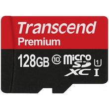Load image into Gallery viewer, 128GB Memory Card, Class 10 MicroSD High Speed Transcend - AWV25