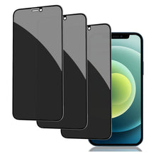 Load image into Gallery viewer, 3 Pack Privacy Screen Protector., Anti-Peep Anti-Spy Curved Tempered Glass - AW3G56