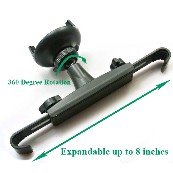 Car Headrest Mount, Swivel Cradle Seat Back Holder - AWC78