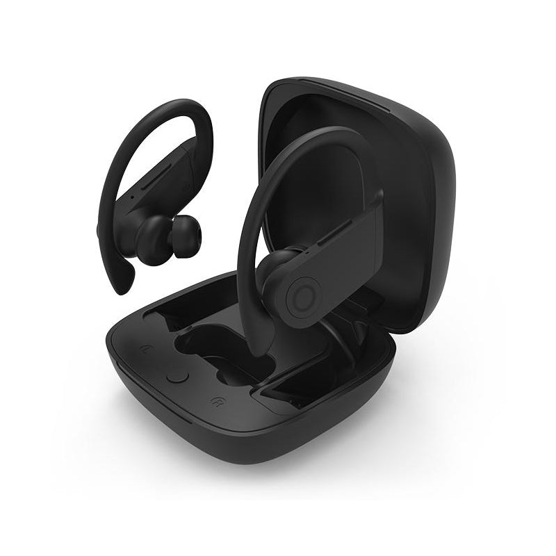 TWS Bluetooth 5.0 Wireless Earbuds – Stereo Ear-Hook Headset With Mic, Noise Isolation, Waterproof, Touch Control