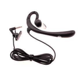 Wired Mono Headset,  Single Earbud 3.5mm Headphone Earphone w Mic  - AWK57 394-1