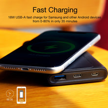 Load image into Gallery viewer, 10000mAh Power Bank, Slim Portable Charger Backup Battery Wireless Charging - AWC36