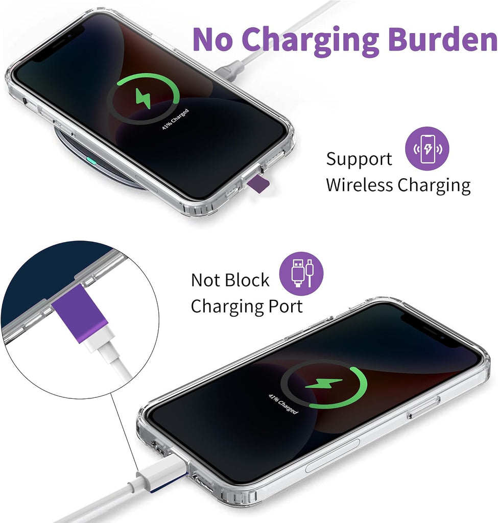 Purple 2 Pack Phone Lanyard ,  For Phone Cases  1 Pcs Wrist Straps 1 Pcs Neck Straps Adjustable Holder  - AWXW274 2635-7