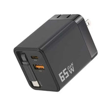 Load image into Gallery viewer, 65W PD Home Charger,  Built-in Power Cord USB-C 2ft Retractable Cable Fast Type-C  - AWK22 2240-2