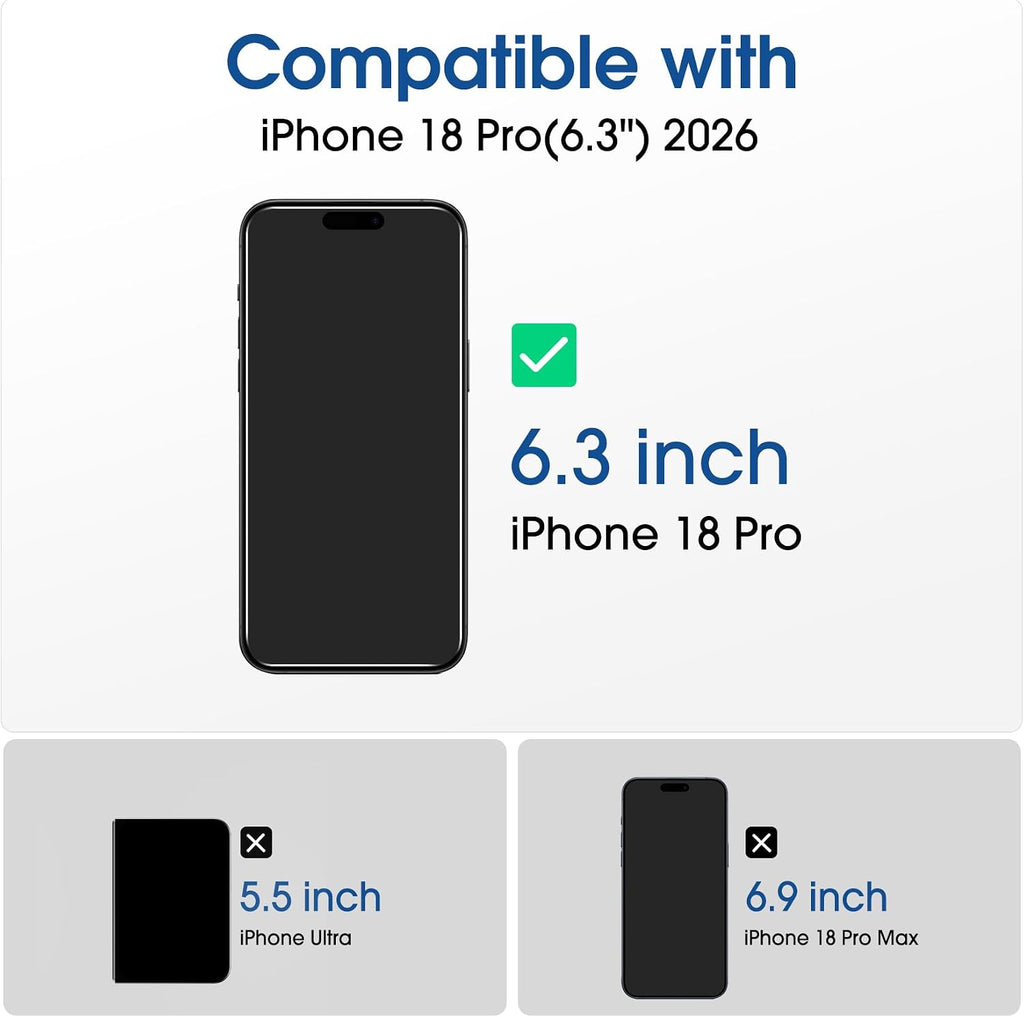 2 Pack Screen Protector,  9H Hardness  Full Cover  HD Clear  Matte Tempered Glass  - AWXW248 2605-2