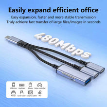 Load image into Gallery viewer, 3-in-1 USB-C Splitter Earphone Adapter,  MicroSD Slot 3-in-1 Converter  Memory Card Reader TYPE-C Charging Port  - AWP27 2306-3