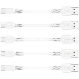 5 Pack 4 inch USB-C Cables,  Data Sync Power Wire TYPE-C Cord Fast Charge  - AWXW195 2545-1
