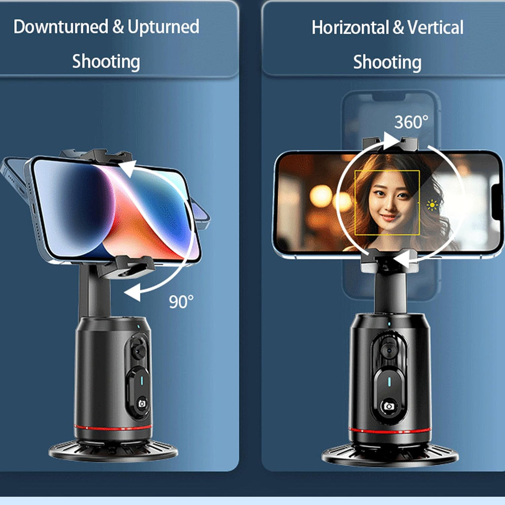 Auto Face Tracking Holder,  Smart Camera Shooting Tripod 360-degree Rotation Phone Stand  - AWXW125 2473-7