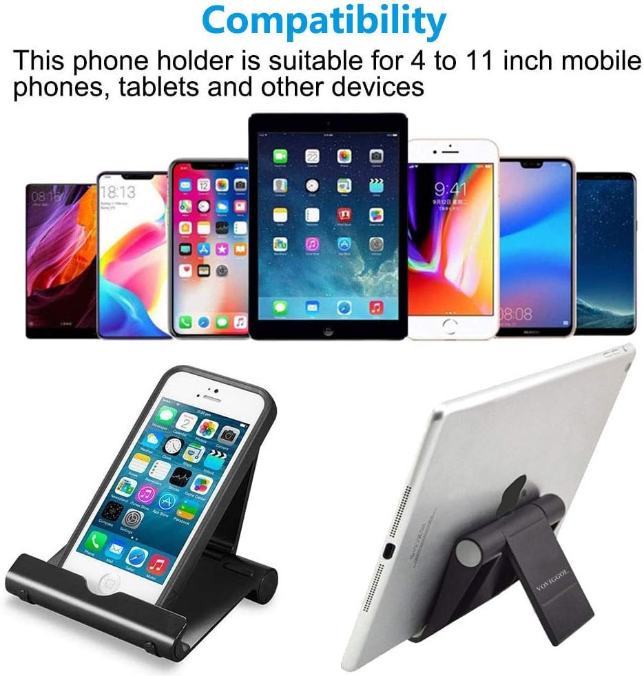 2 Pack Portable Fold-up Stand,  Cradle Desktop Travel Holder  - AWXW207 2557-8