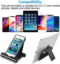 Load image into Gallery viewer, 2 Pack Portable Fold-up Stand,  Cradle Desktop Travel Holder  - AWXW207 2557-8