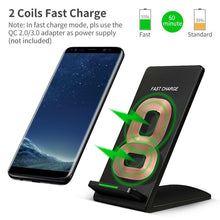 Load image into Gallery viewer, Wireless Charger,   2-Coils  Detachable Stand 10W Fast  - AWZS40 2130-2