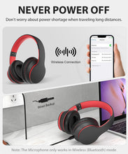 Load image into Gallery viewer, Wireless Headphones,  Earphones w Mic Headset Foldable  - AWXW133 2482-6