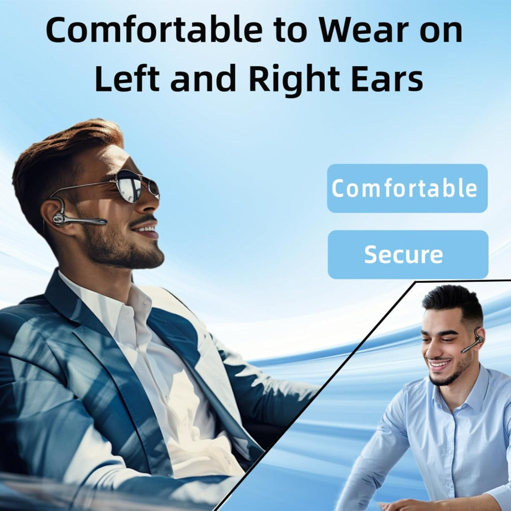Wireless Earphone,  Over The Ear Single Headphone Boom Mic Ear-hook  - AWXW225 2580-6