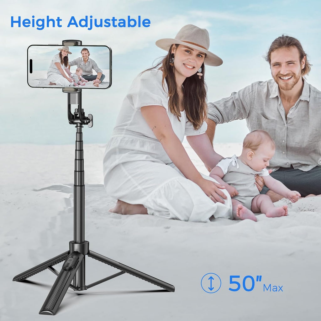 Selfie Stick ,  Stand Remote Shutter Built-in Tripod  Wireless  - AWXW15 2351-2