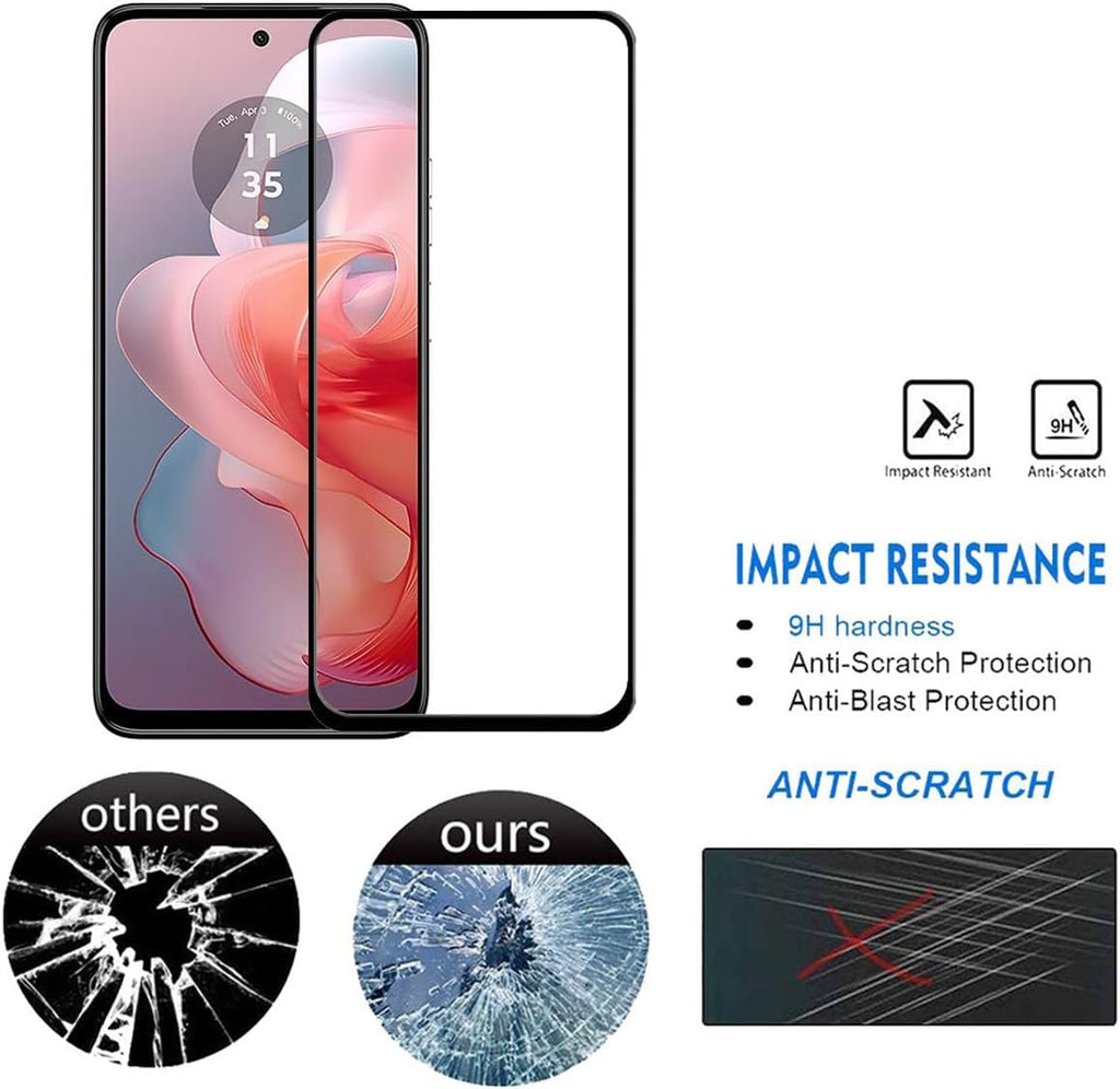 2 Pack Screen Protector,  (Fingerprint Unlock) Full Cover HD Clear Tempered Glass  - AW2SP81 2321-4