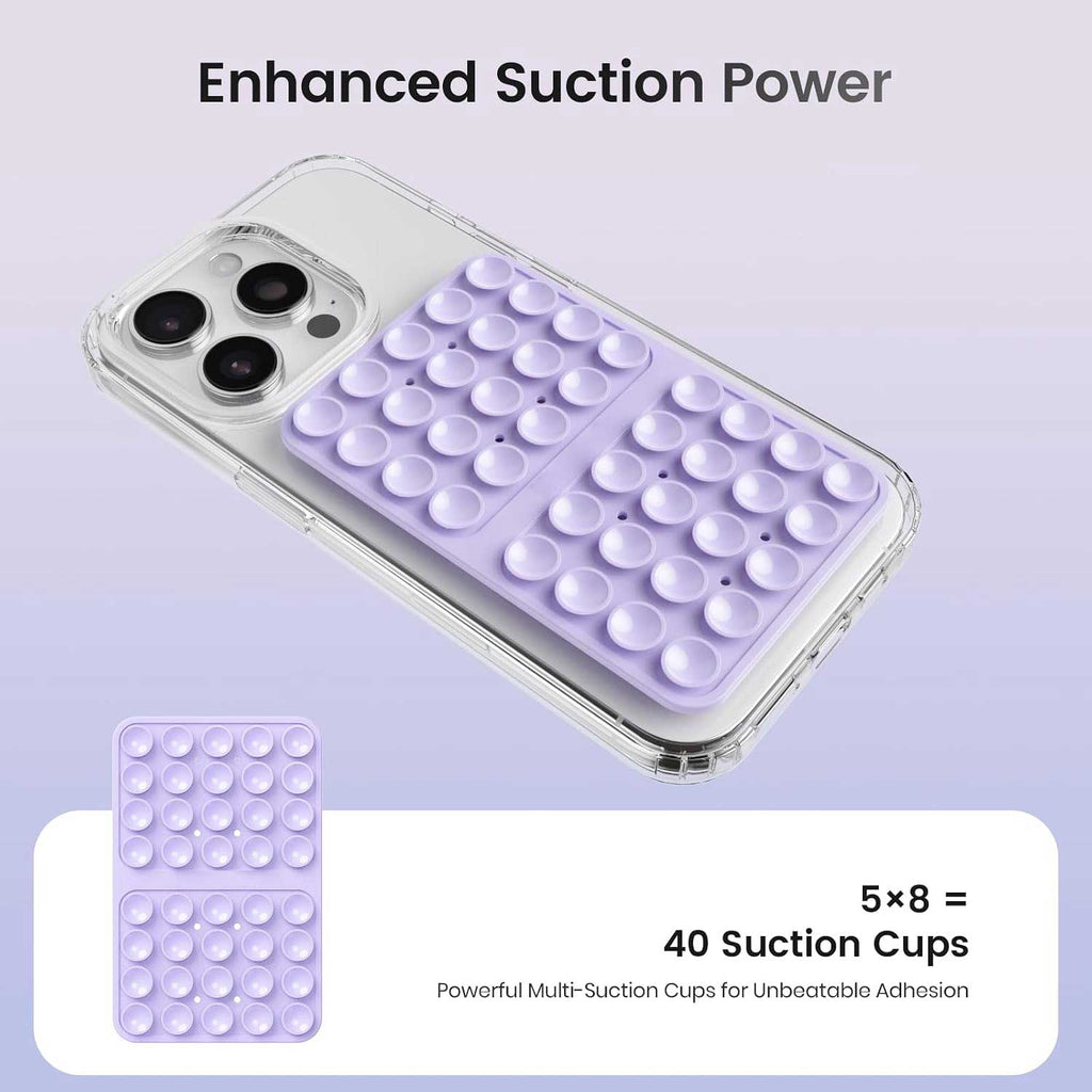 Purple Suction Holder,  For Window Windshield For Glass Desktop Tile Double Sided Non-Slip  - AWXW264 2625-3