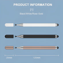 Load image into Gallery viewer, 3 Pcs Stylus,  Black, White, Rose Gold Plastic  Lightweight Touch Screen Pen   - AWXW260 2621-7