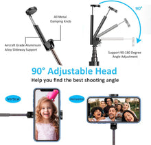 Load image into Gallery viewer,  Selfie Stick ,   Self-Portrait   Remote Shutter  Lightweight Aluminum Wireless  - AWG36 2033-6