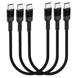 3 Pack 1ft Long PD USB-C Cables, USB-C to USB-C Power Wire TYPE-C to TYPE-C Cord Fast Charge - AWXW197