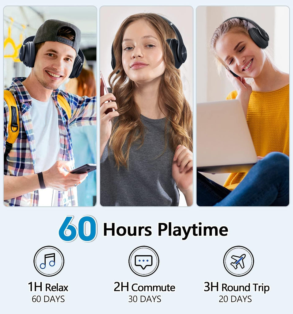 Wireless Headphones ,  Hands-free  w Mic Headset Foldable  - AWXW128 2476-2