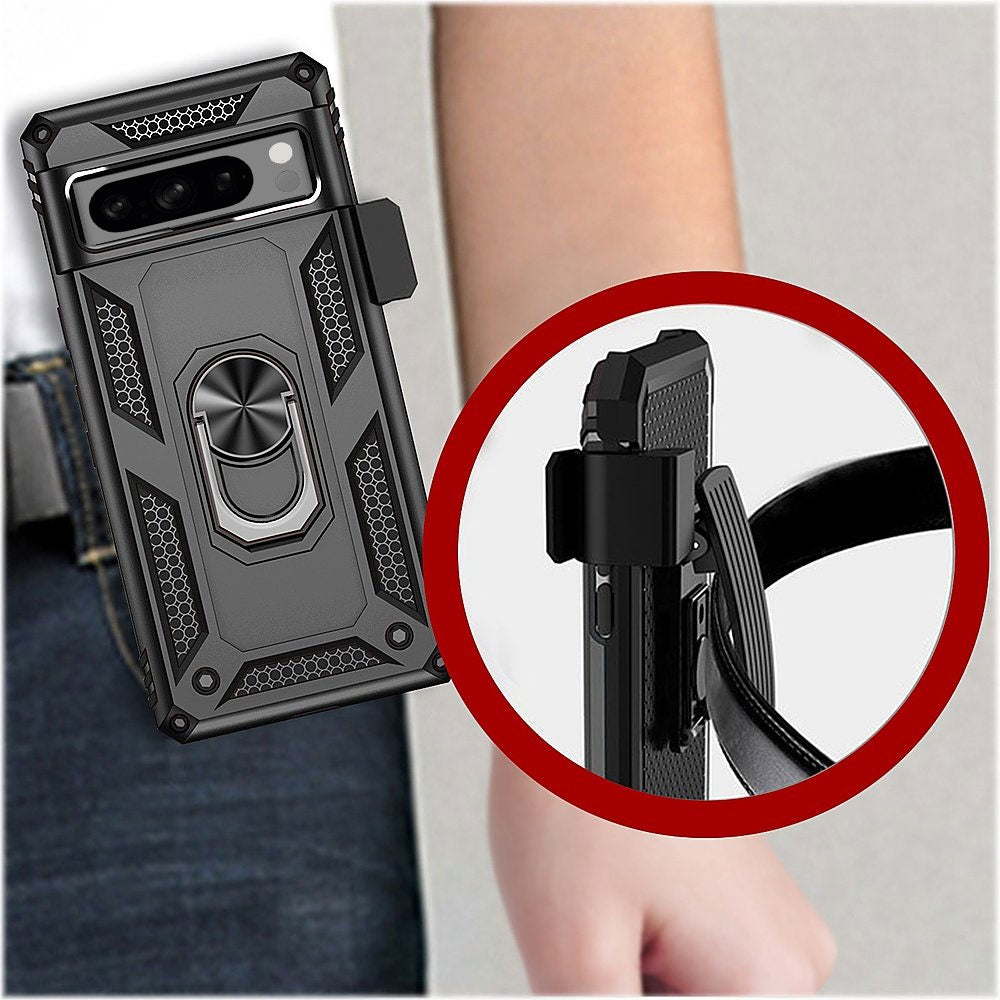  Case Belt Clip ,  Kickstand  Cover   Swivel Metal Ring  Holster  - AWF78 2026-5