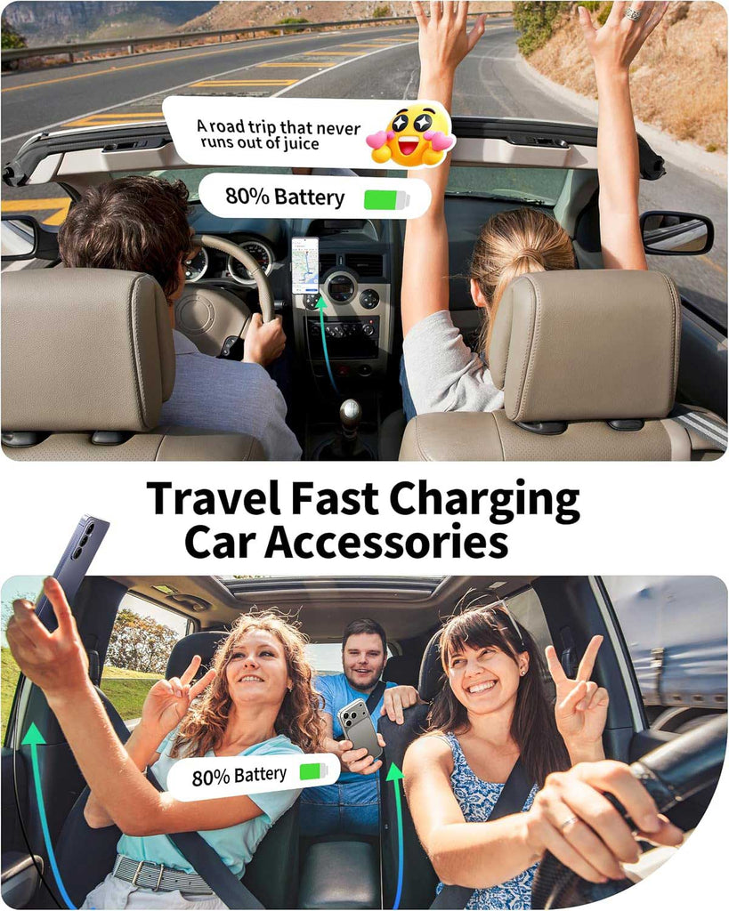  Quick Car Charger ,  Power Type-C PD 3-Port USB Cable 67W  - AWXW279 2640-5