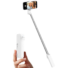 Load image into Gallery viewer, White Selfie Stick ,  Self-Portrait Remote Shutter Built-in Tripod Wireless  - AWXW246 2603-1