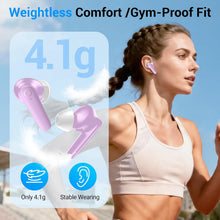 Load image into Gallery viewer, Purple TWS Earphones,  True Stereo Headphone Earbuds Wireless  - AWXW186 2535-7