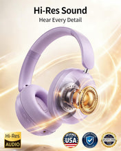 Load image into Gallery viewer, Purple Wireless Headphones ,  Earphones w Mic Headset Foldable  - AWXW268 2629-3