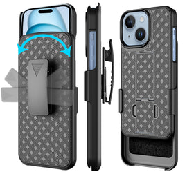 Belt Clip Case and Fast Home Charger Combo,  Kickstand Cover 6ft Long USB-C Cable PD Type-C Power Adapter Swivel Holster  - AWZ97+G87 2009-2