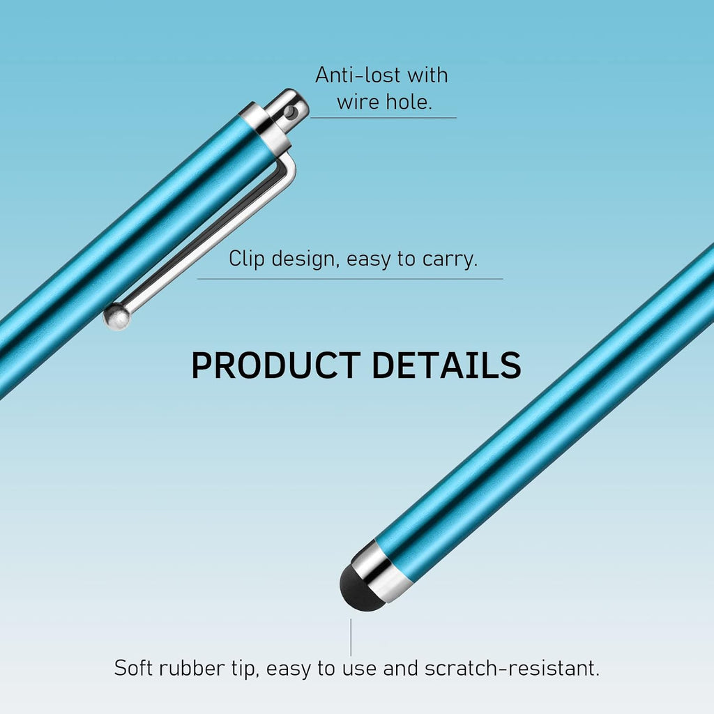 Colorful 10 Pack Stylus,  Rubber Lightweight Compact Touch Pen  - AWXW270 2631-2