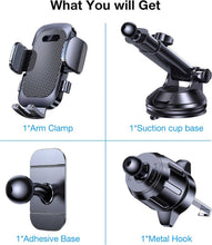 Load image into Gallery viewer, Car Mount,  Phone Holder Adhesive Base Air Vent Windshield  - AWXW214 2564-11