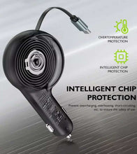 Load image into Gallery viewer, 30W Car Charger,  2-Port USB Type-C 3 Amp Retractable  - AWK38 2241-3