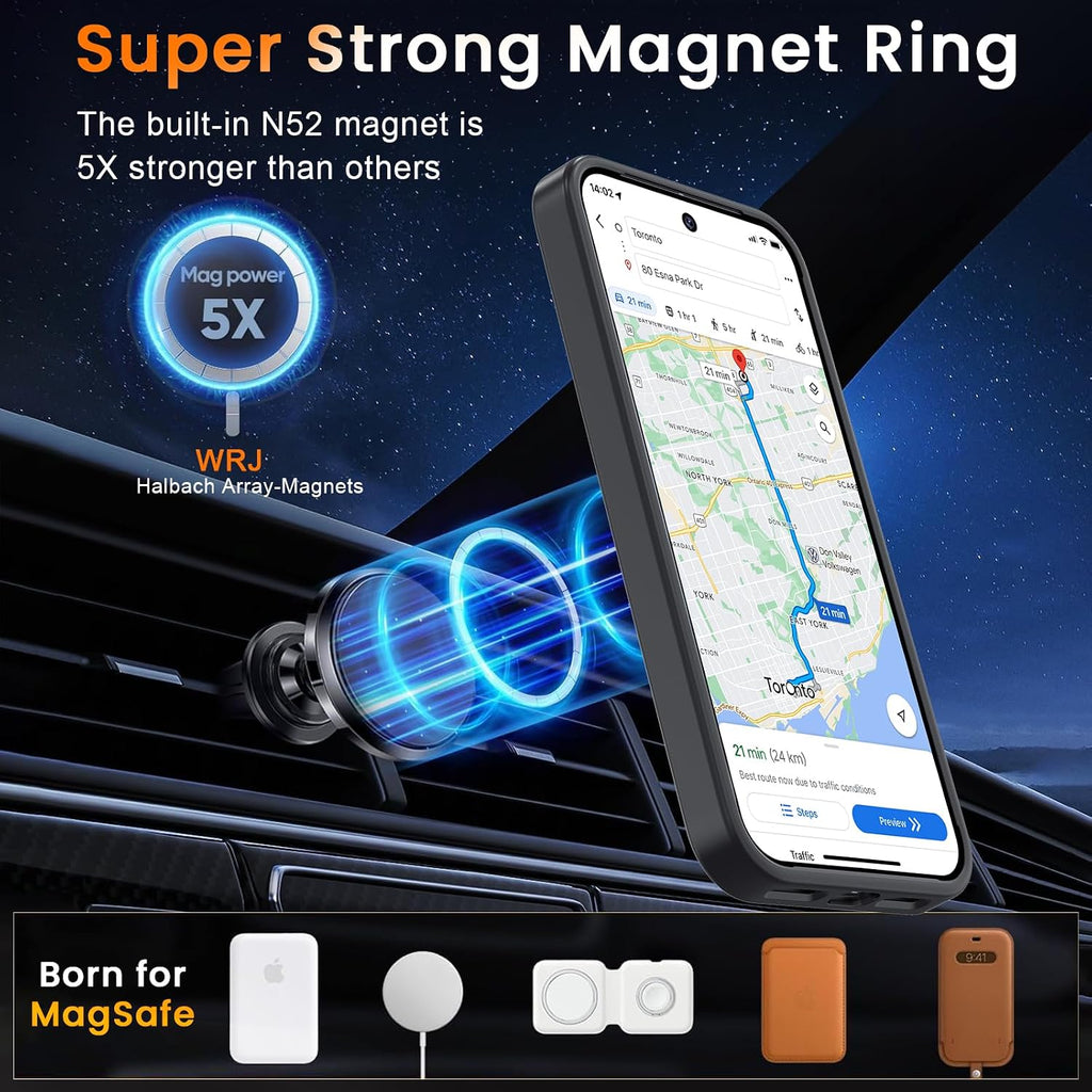 Magnetic Case,  Defender Drop-Proof Armor Cover  - AWXW174 2523-3