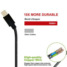 Load image into Gallery viewer, 3ft USB Cable,  Power Cord Charger MicroUSB  - AWC44 231-3