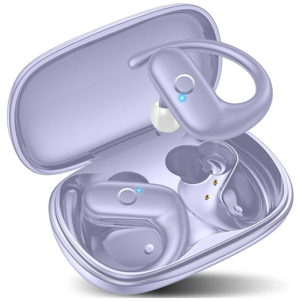 Wireless Ear-hook Earphones,  Charging Case True Stereo Over the Ear Headphones Bluetooth Earbuds  - AWXW143 2492-1