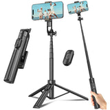 Selfie Stick , Stand Remote Shutter Built-in Tripod Wireless - AWXW15