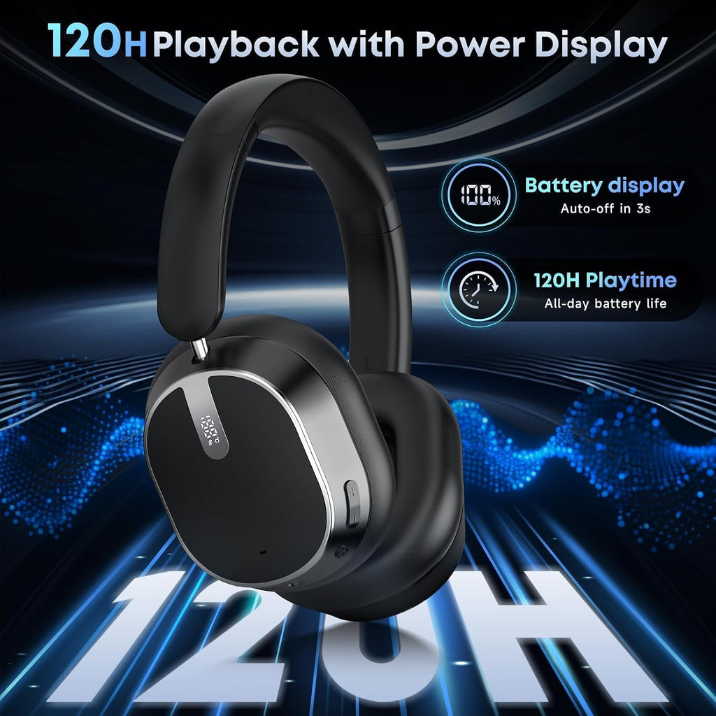 Wireless Headphones,  Earphones w Mic Headset Foldable  - AWXW139 2488-4