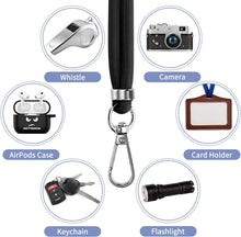 Load image into Gallery viewer, Black 2 Pack Phone Lanyard,  For Phone Cases 1 Pcs Wrist Straps 1 Pcs Neck Straps Holder Adjustable  - AWXW273 2634-7