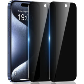 2 Pack Privacy Screen Protector,  Anti-Peep Anti-Spy Curved Tempered Glass  - AW2V40 2062-1